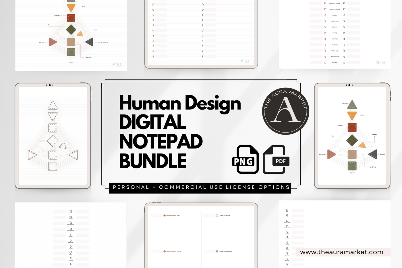 Digital Notepad Bundle for Human Design