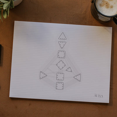 Human Design Bodygraph and Gate Study Notepad Bundle (US Letter Wide)