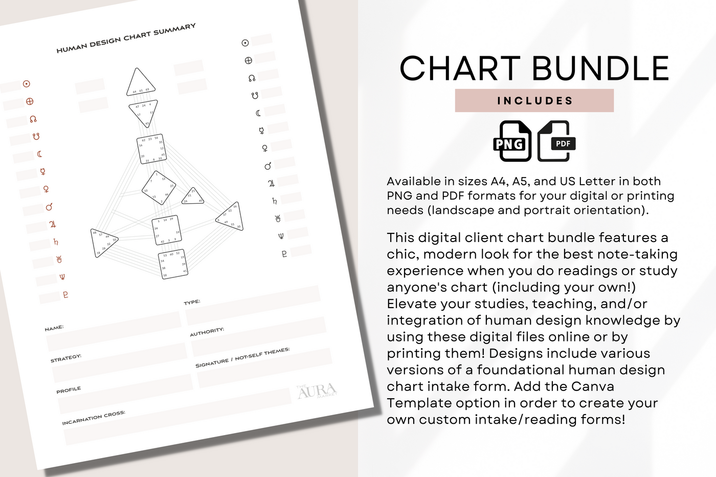 Digital Client Chart Bundle for Human Design
