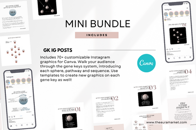 Digital Mini Bundle: Gene Keys Canva Templates INSTAGRAM POSTS