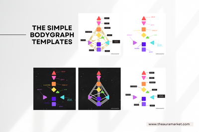 Digital Ultimate Human Design and Gene Keys Canva Templates Bundle