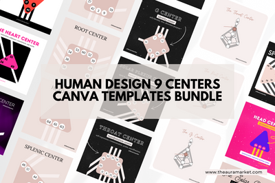 Digital Ultimate Human Design and Gene Keys Canva Templates Bundle