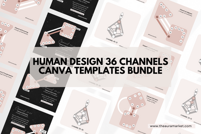 Digital Ultimate Human Design and Gene Keys Canva Templates Bundle