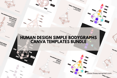 Digital Ultimate Human Design and Gene Keys Canva Templates Bundle