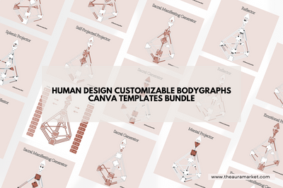 Digital Ultimate Human Design and Gene Keys Canva Templates Bundle