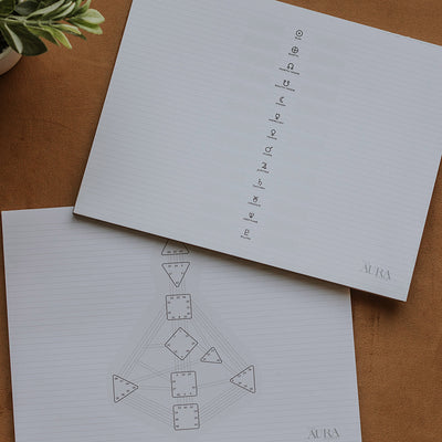 Human Design Bodygraph and Gate Study Notepad Bundle (US Letter Wide)