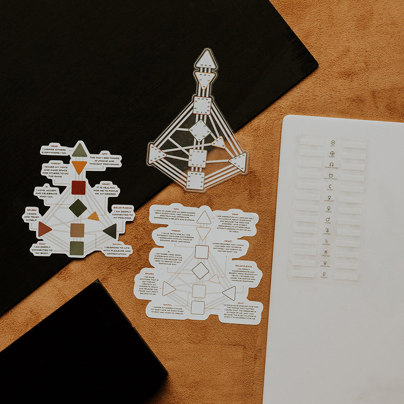 Human Design Bodygraph Matte Sticker Bundle